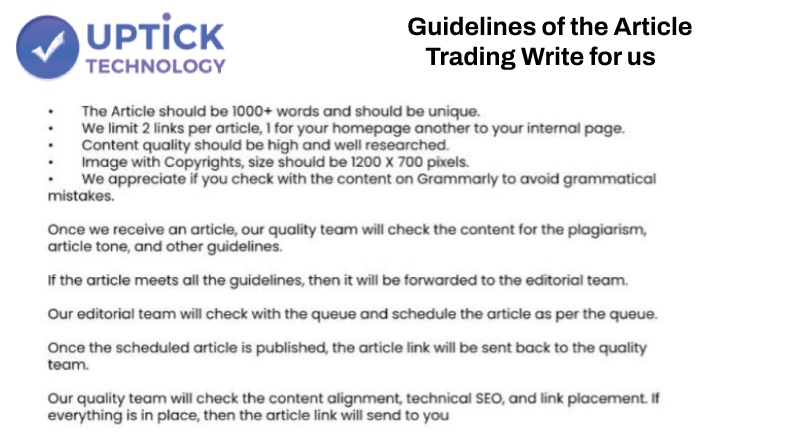 Guidelines of the Article – Trading Write For Us