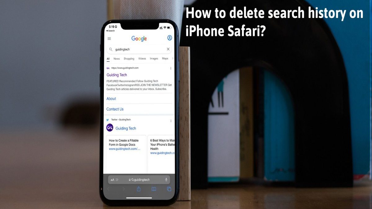 How to delete search history on iPhone Safari?