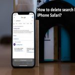 How to delete search history on iPhone Safari?