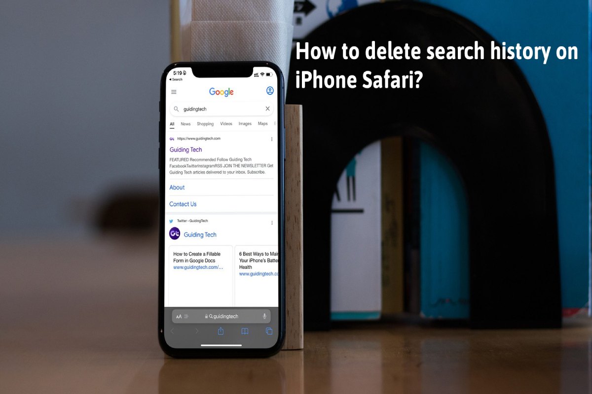 How to delete search history on iPhone Safari?