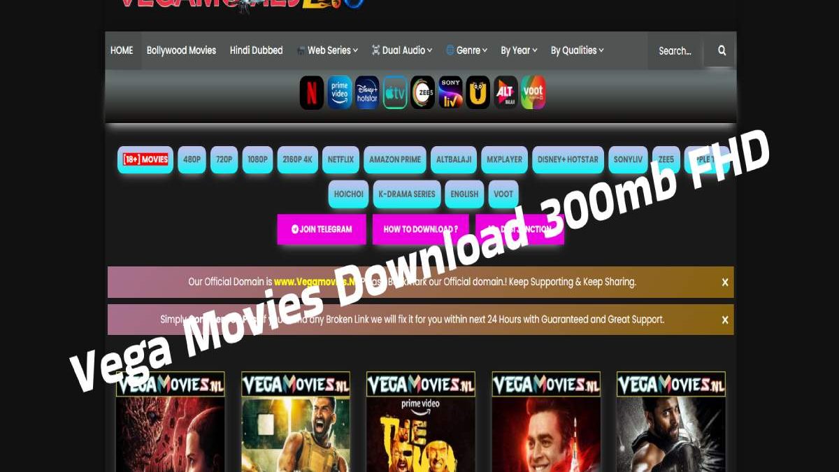 Vega Movies Download 300mb FHD Bollywood, Hollywood Movies, Web Series In 420p, 720p, 1080p Quality
