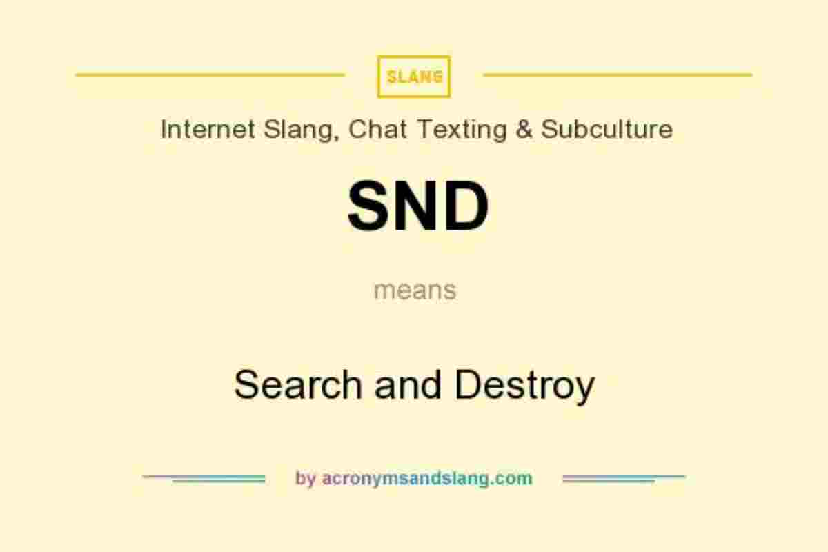 What Does SND Mean In Text?