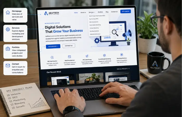aelftech-website-navigation-guide